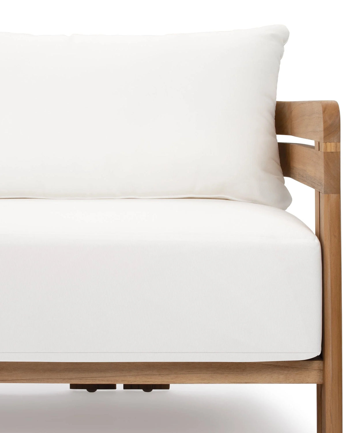 Luso™ outdoor three-seater sofa | teak platform - sofas luso | madorne