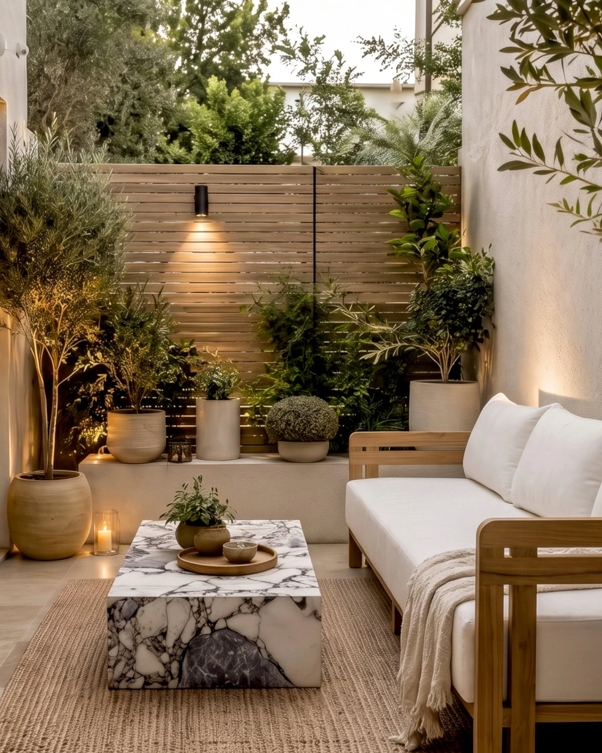 Luso™ outdoor three-seater sofa | teak platform - sofas luso | madorne