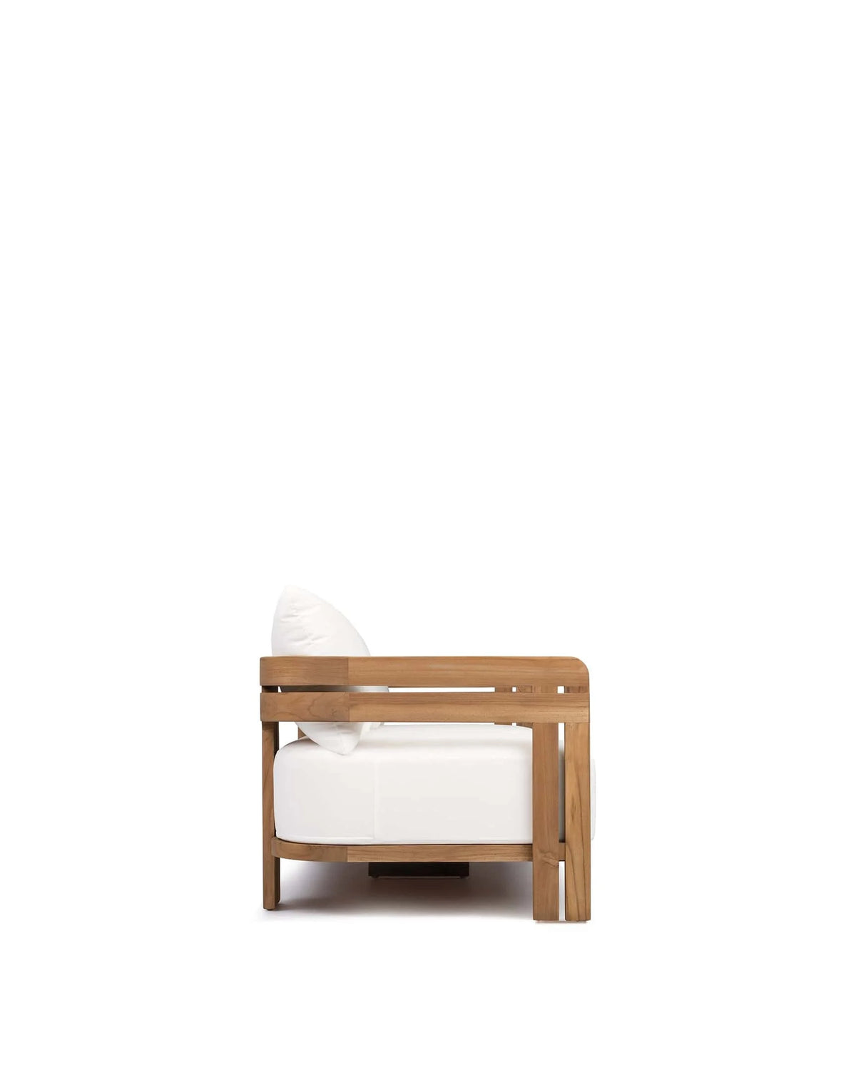 Luso™ outdoor three-seater sofa | teak platform - sofas luso | madorne