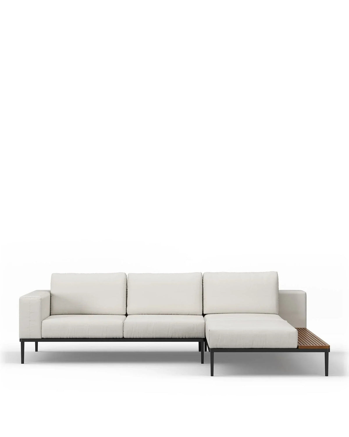 Marca™ outdoor sectional small right chaise | shell performance weave - sectionals marca | designer sectio...