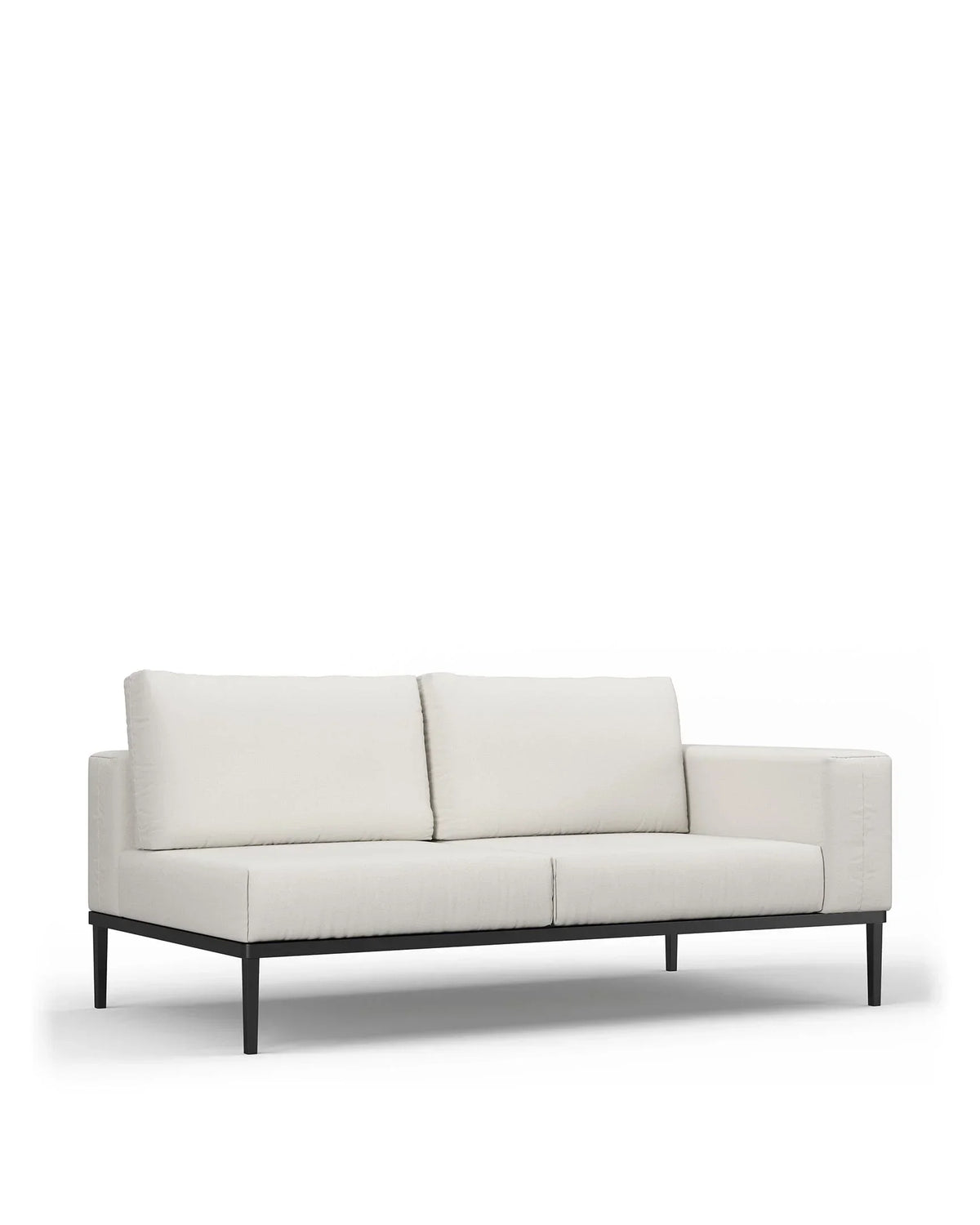 Marca™ outdoor two seater sofa right arm | shell performance weave - module / 2 seaters marca | designer two-seater...