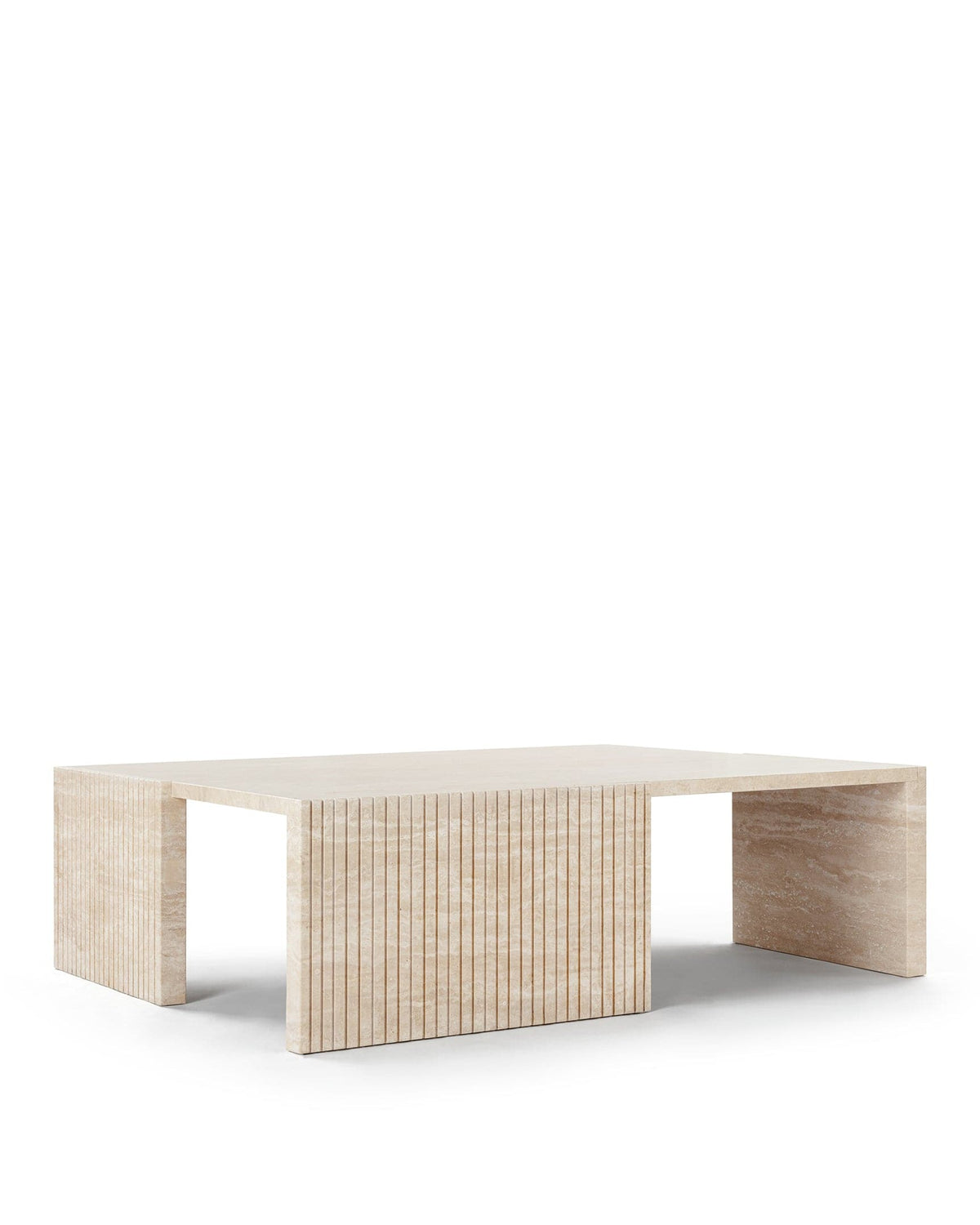 Marcella stone™ coffee table | travertine - tables stone | madorne