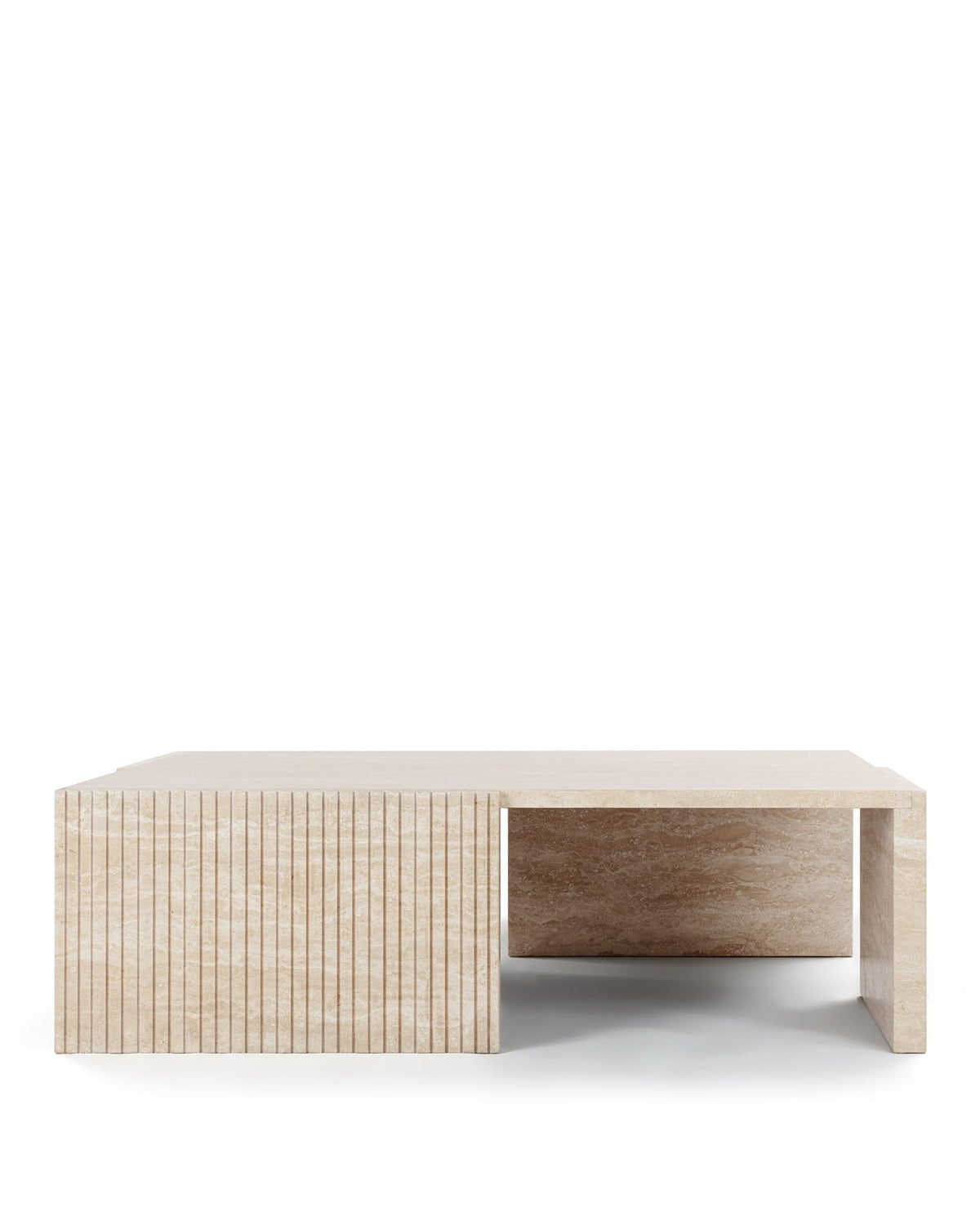 Marcella stone™ coffee table | travertine - tables stone | madorne