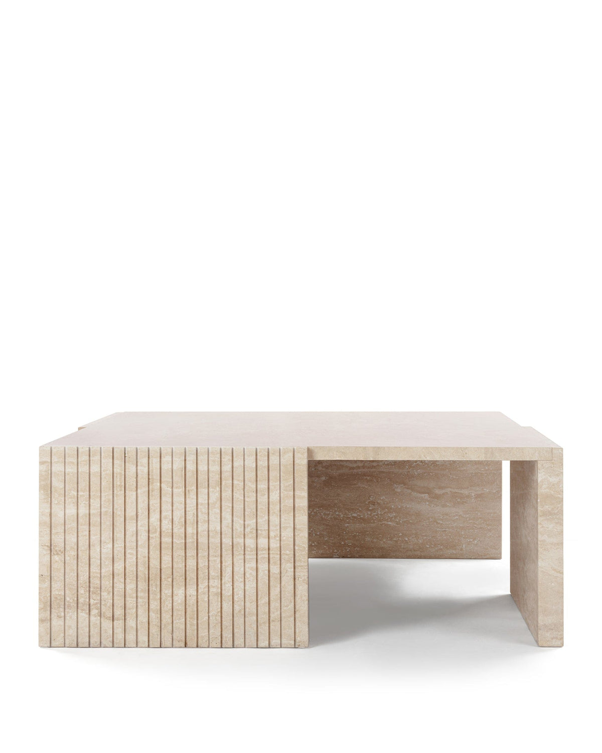 Marcella stone™ coffee table | travertine - tables stone | madorne