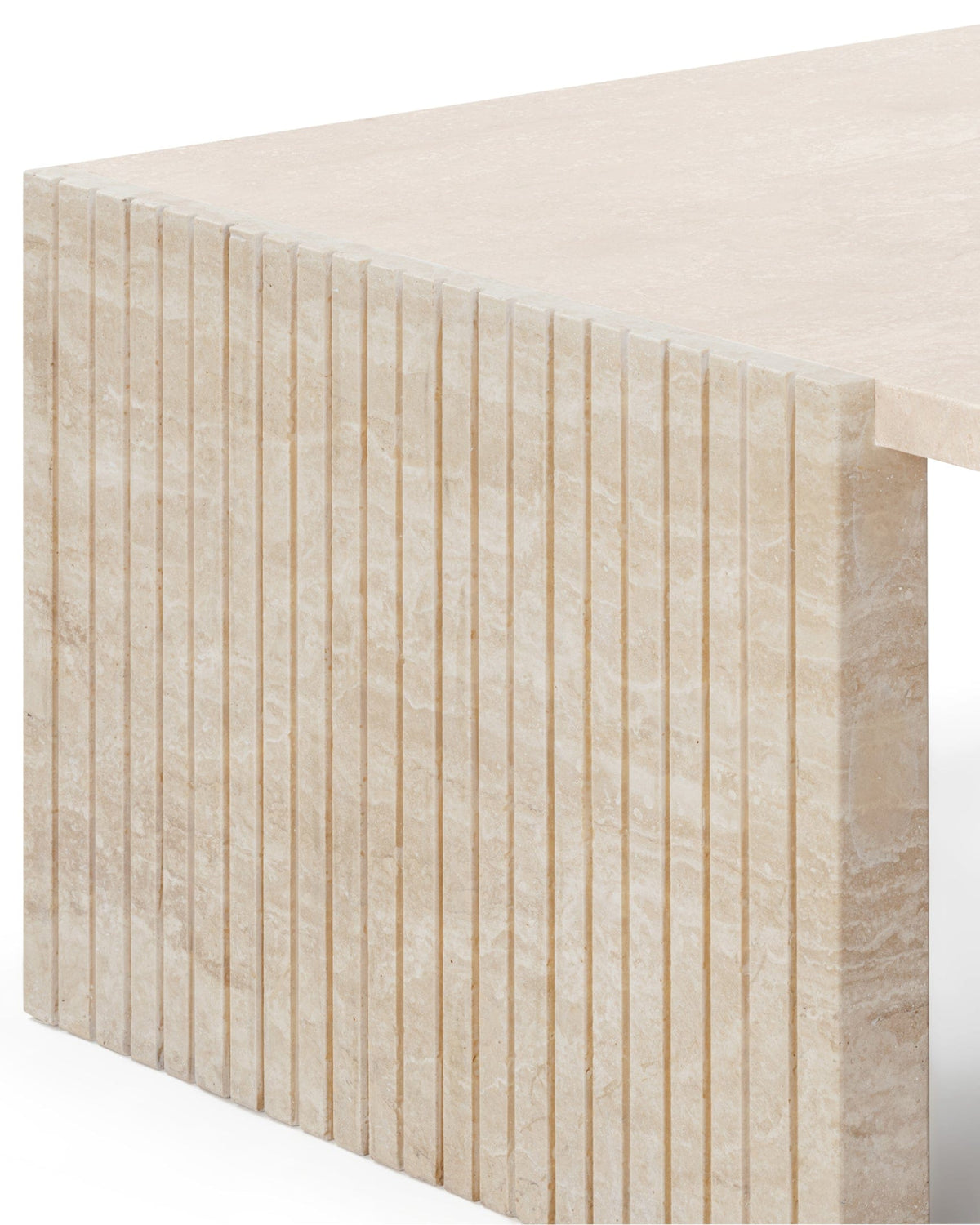 Marcella stone™ coffee table | travertine - tables stone | madorne
