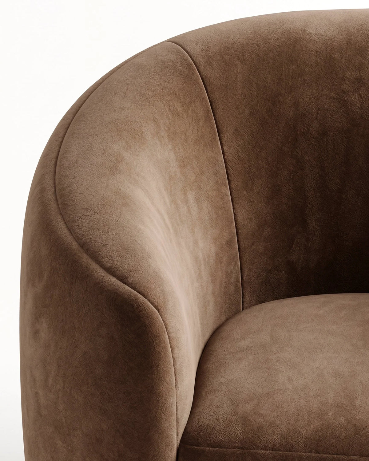 Mayra™ lounge chair | mink velvet - chairs mayra | modern | madorne