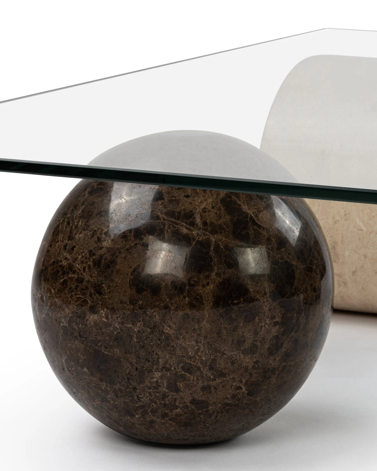 Meta 79™ coffee table | glass and stone - tables 79 | madorne