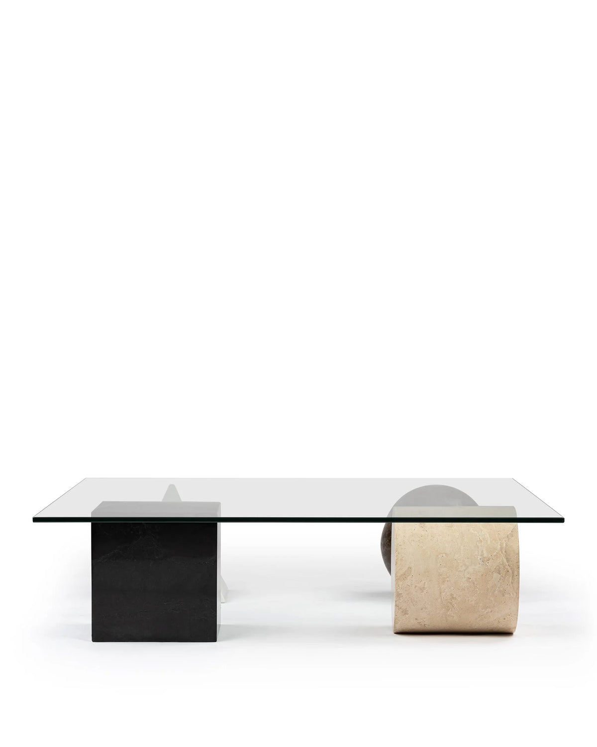 Meta 79™ coffee table | glass and stone - tables 79 | madorne