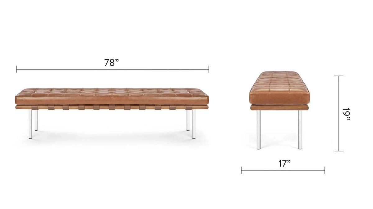Midtown™ three-seater bench | tailored upholstery - benches & daybeds midtown | upholstered | madorne