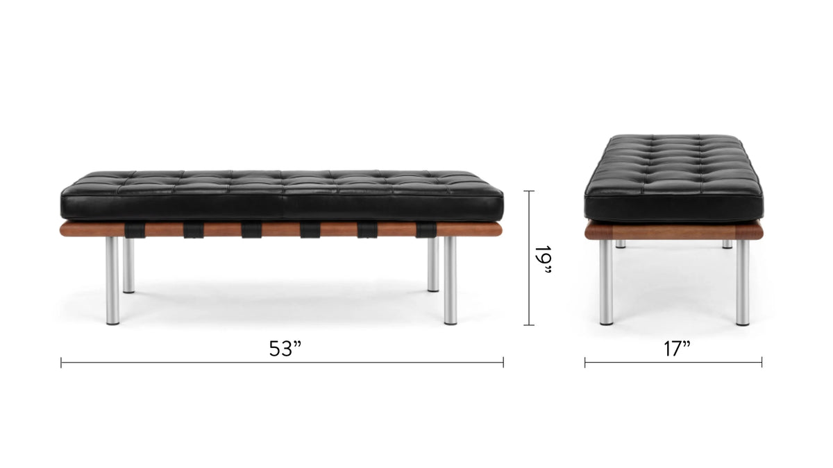 Midtown™ two-seater bench | tailored upholstery - benches & daybeds midtown | upholstered | madorne