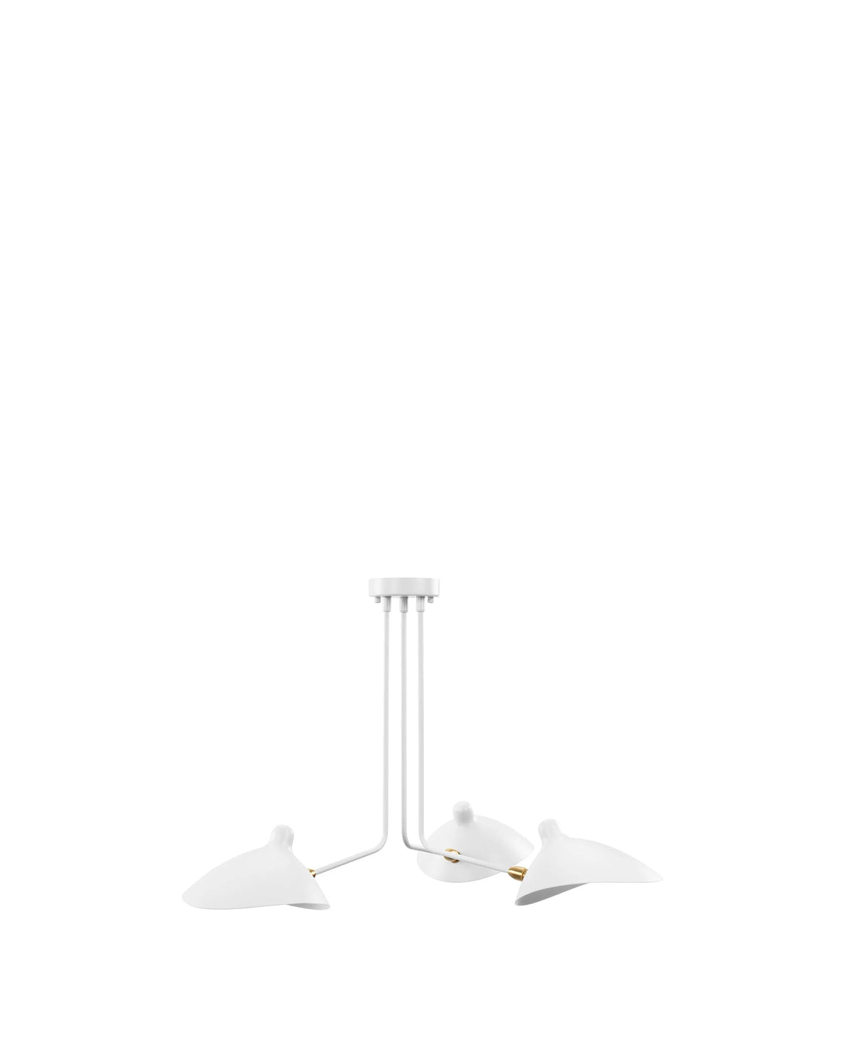 Milo 53™ three-arm ceiling light | sculptural metal - lighting 53 | madorne