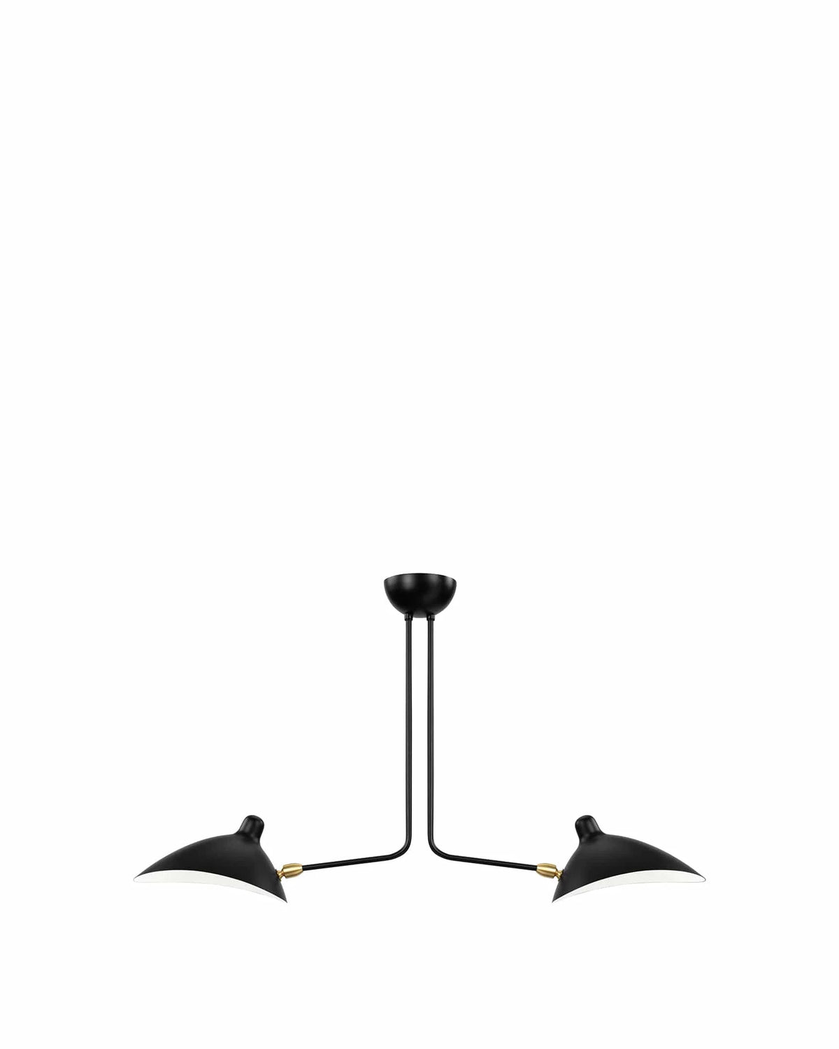 Milo 53™ two-arm ceiling light | sculptural metal - lighting 53 | madorne