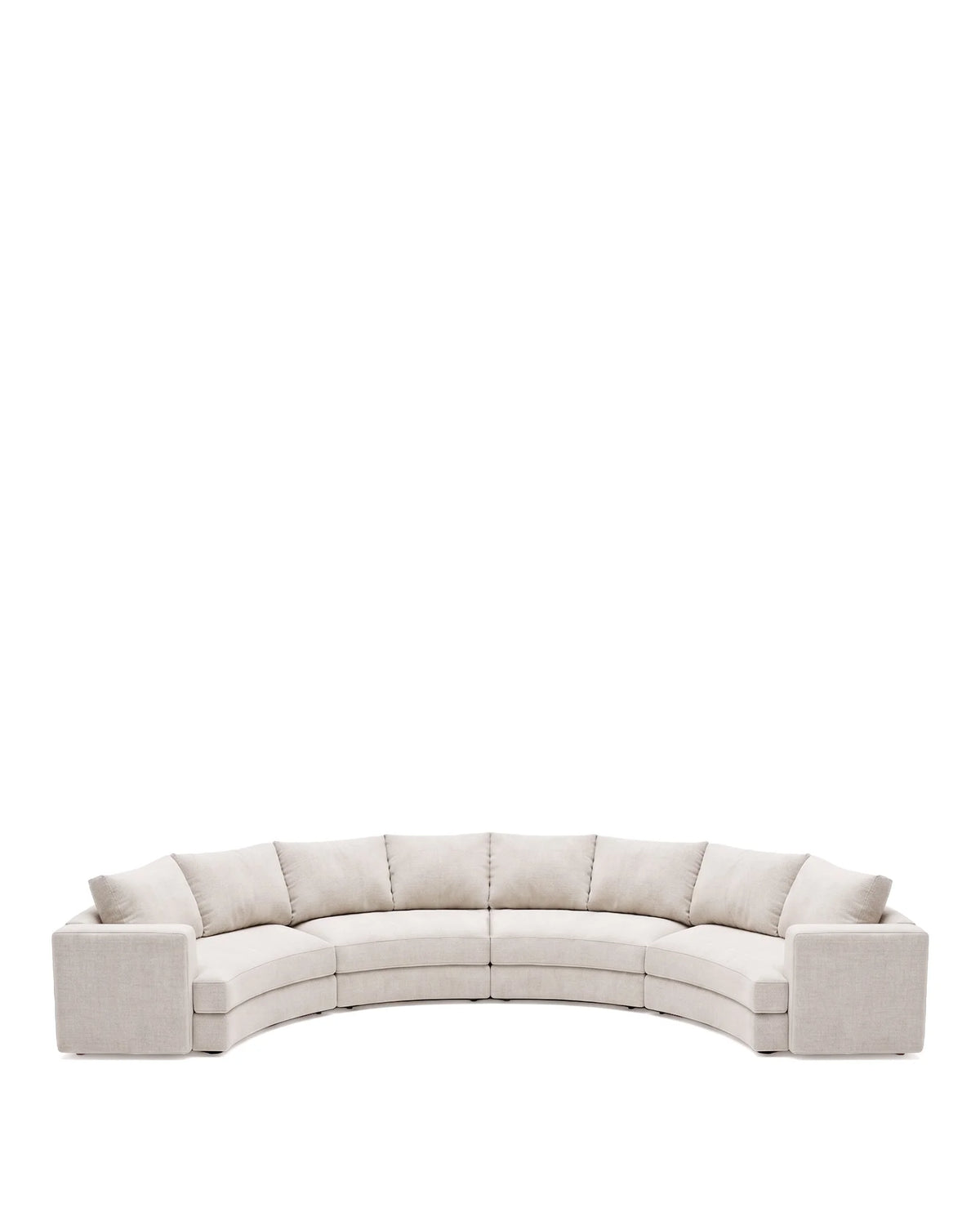 Modena landscape™ modular sofa | oatmeal weave - 4+ seaters landscape | large sectional | madorne