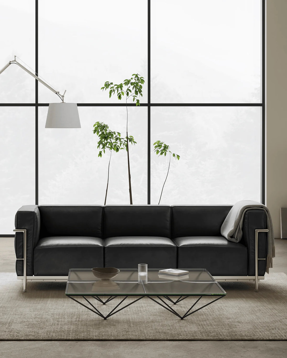 Modulor grand 28™ three-seater sofa | steel frame - 3 seaters 28 | madorne