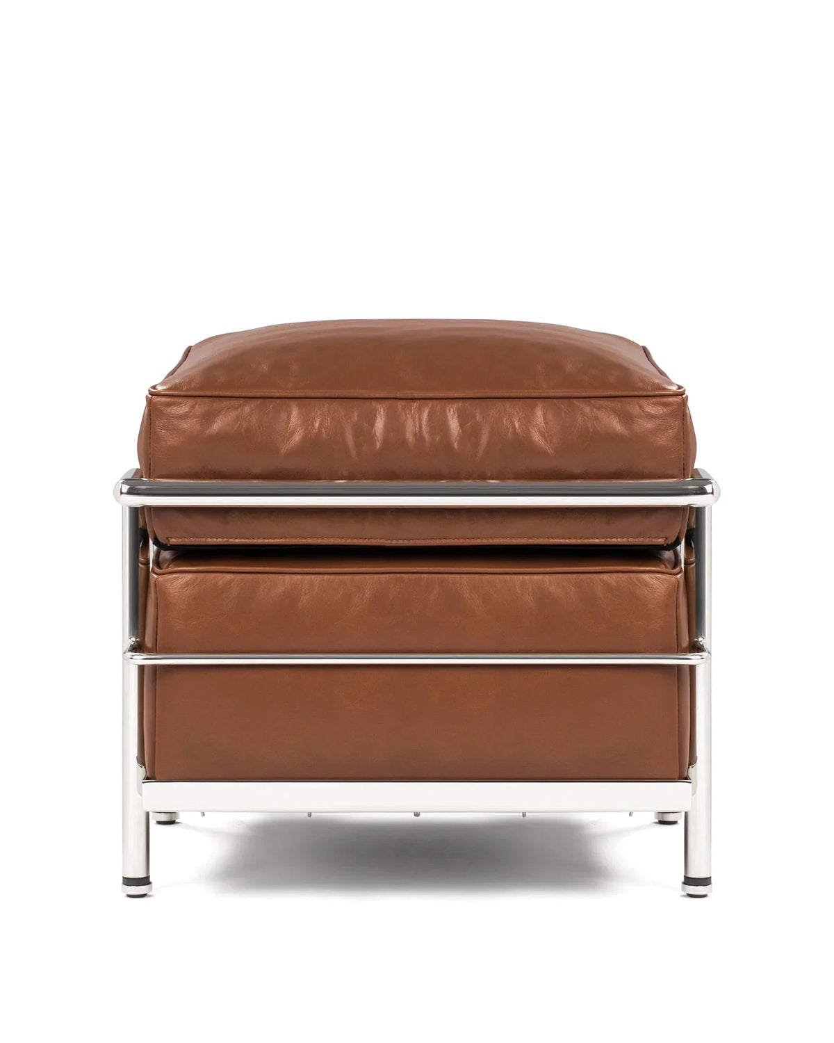 Modulor petit 28™ ottoman - tan premium leather / modele - stools & ottomans 28 | modern | madorne
