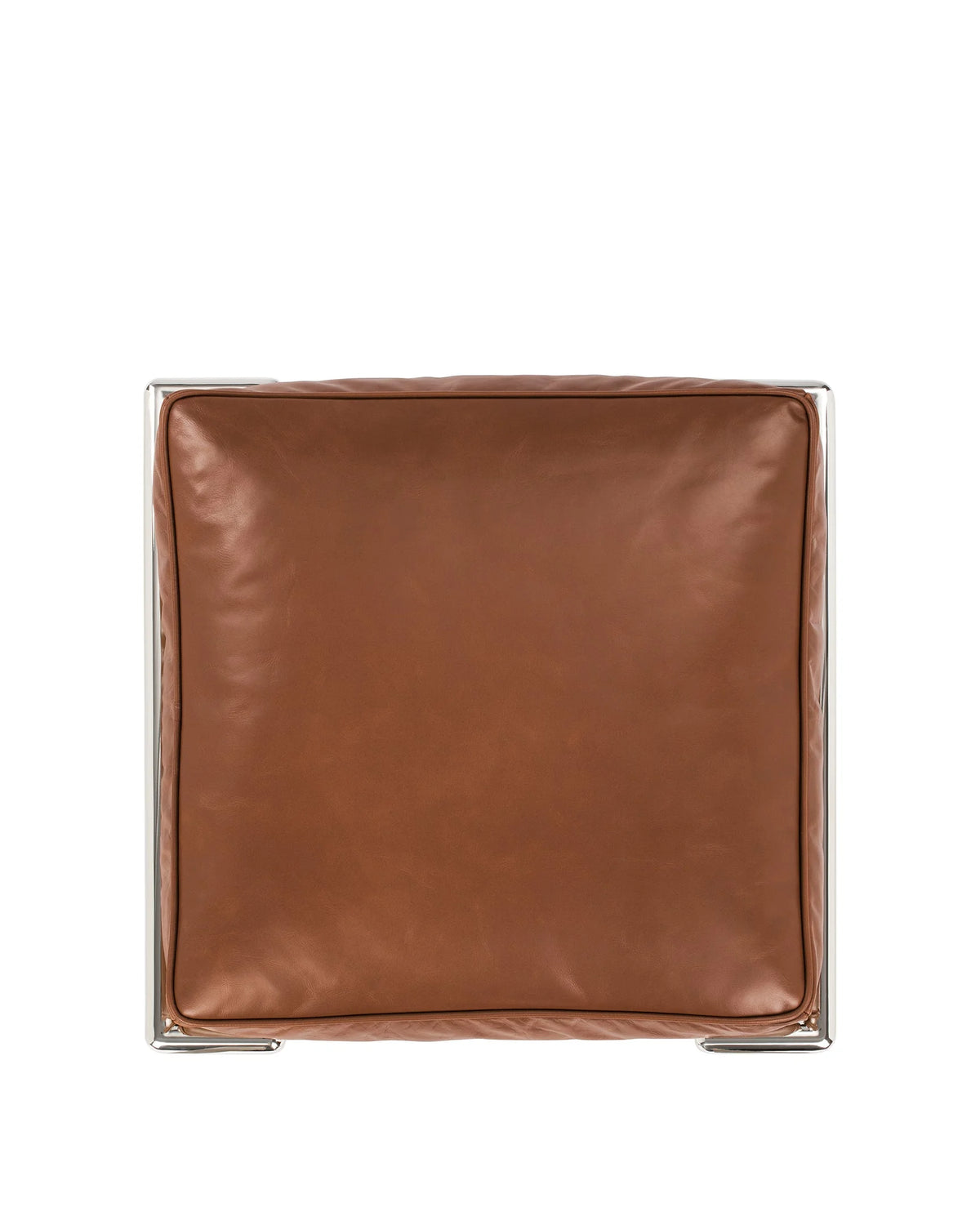 Modulor petit 28™ ottoman - tan premium leather / modele - stools & ottomans 28 | modern | madorne