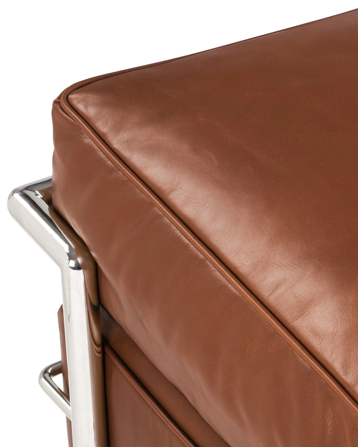 Modulor petit 28™ ottoman - tan premium leather / modele - stools & ottomans 28 | modern | madorne