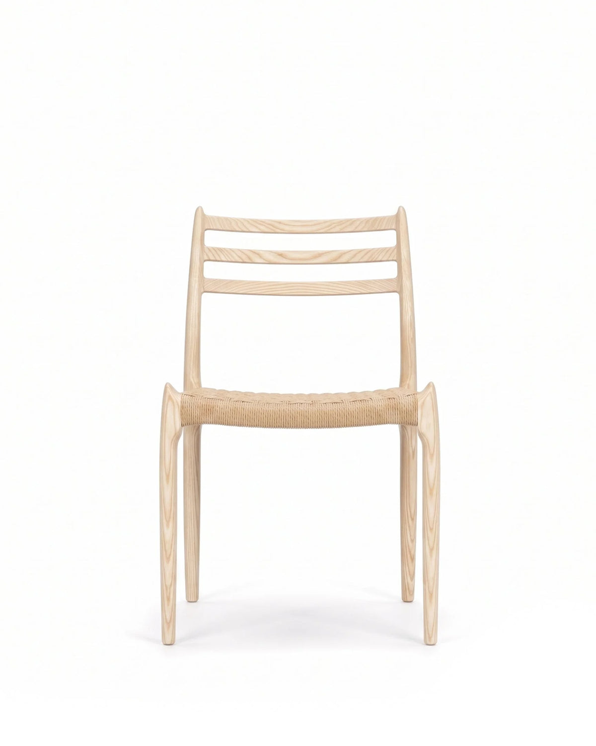 Moller 78a™ dining chair | wood and paper cord - ash - chairs 78a | madorne