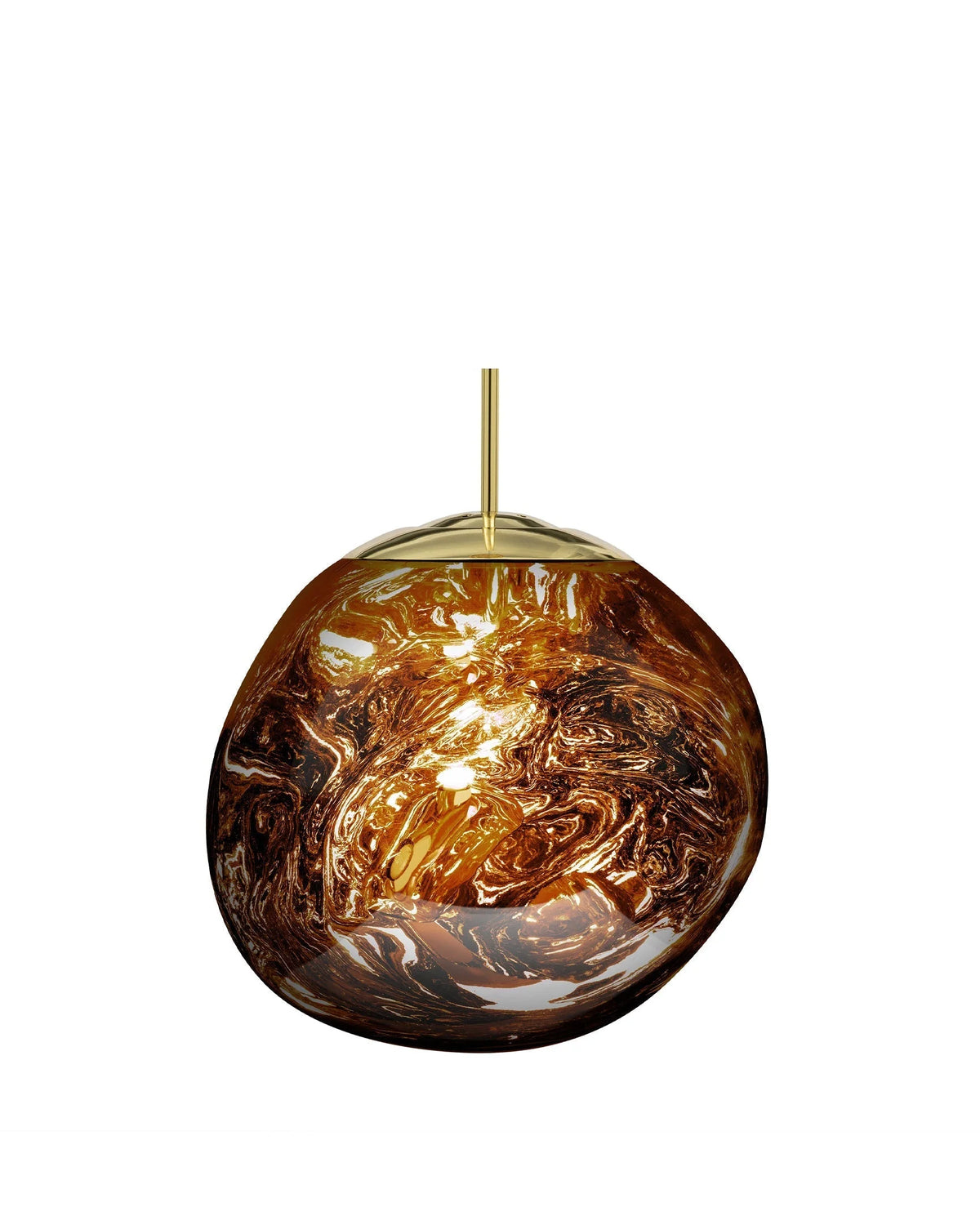 Molten 14™ pendant | mirror-finish globe - lighting 14 | designer light | madorne