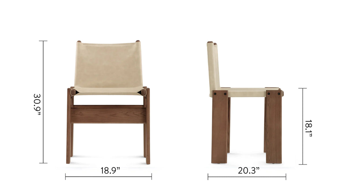 Monko 73™ dining chair | wood and sling seat - chairs 73 | designer | madorne