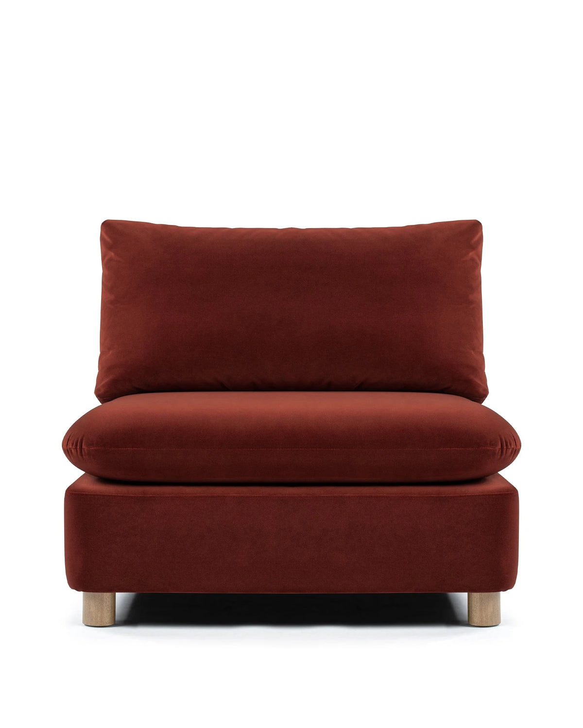 Morel™ module armless | lustrous velvet - modules morel | modular sofa element | madorne