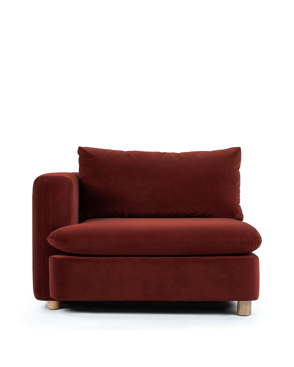 Morel™ module left arm | lustrous velvet - modules morel | modular sofa element | madorne