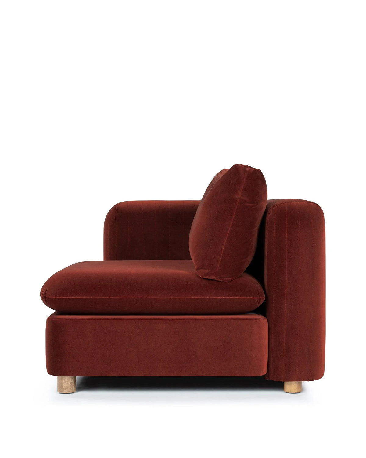 Morel™ module left arm | lustrous velvet - modules morel | modular sofa element | madorne