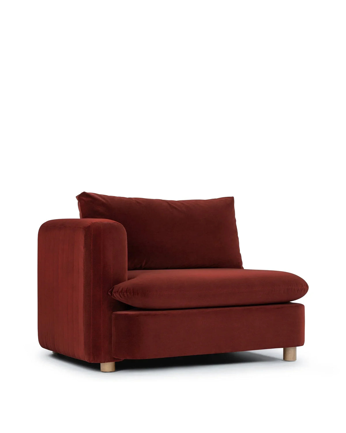 Morel™ module left arm | lustrous velvet - modules morel | modular sofa element | madorne