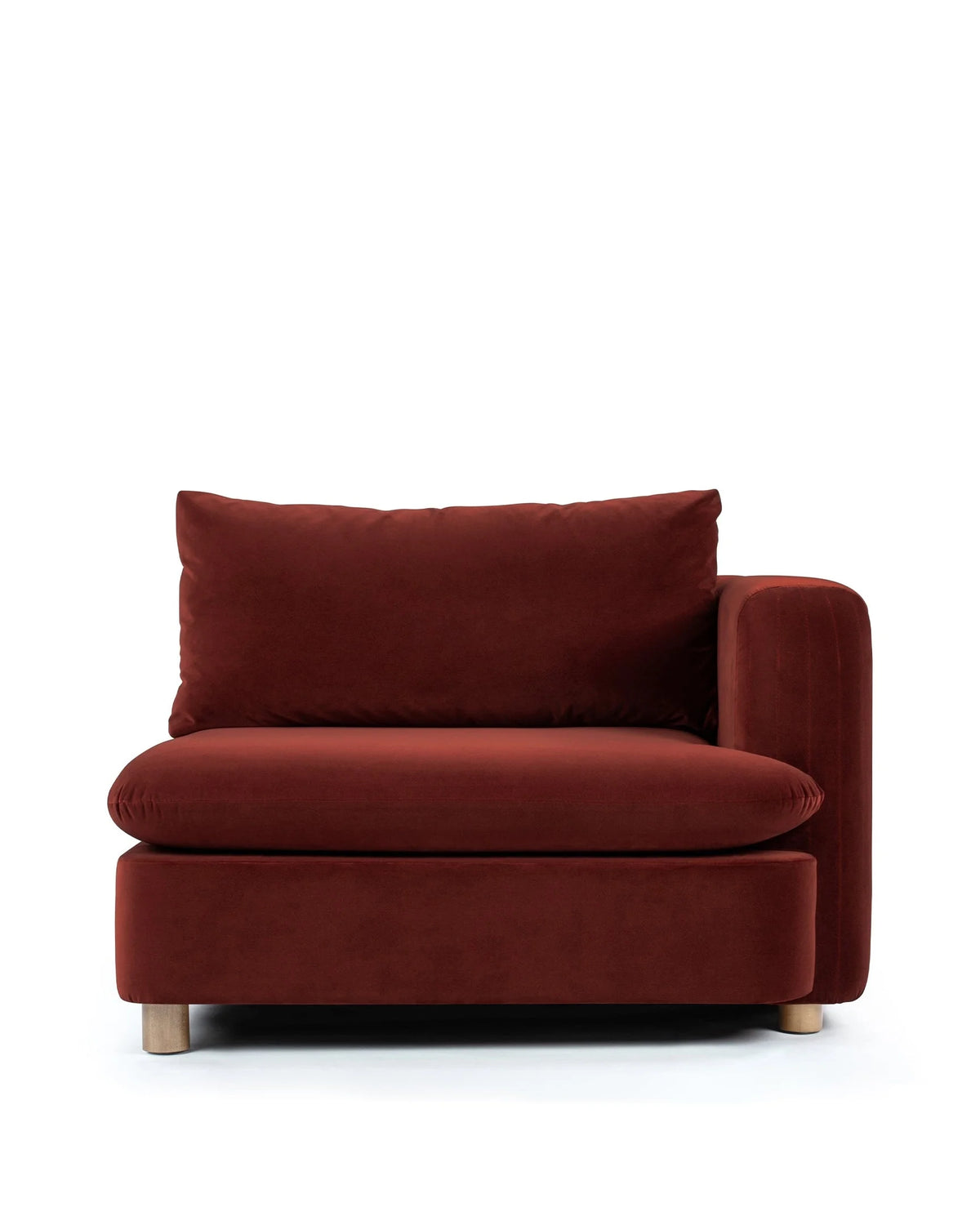 Morel™ module right arm | lustrous velvet - modules morel | modular sofa element | madorne