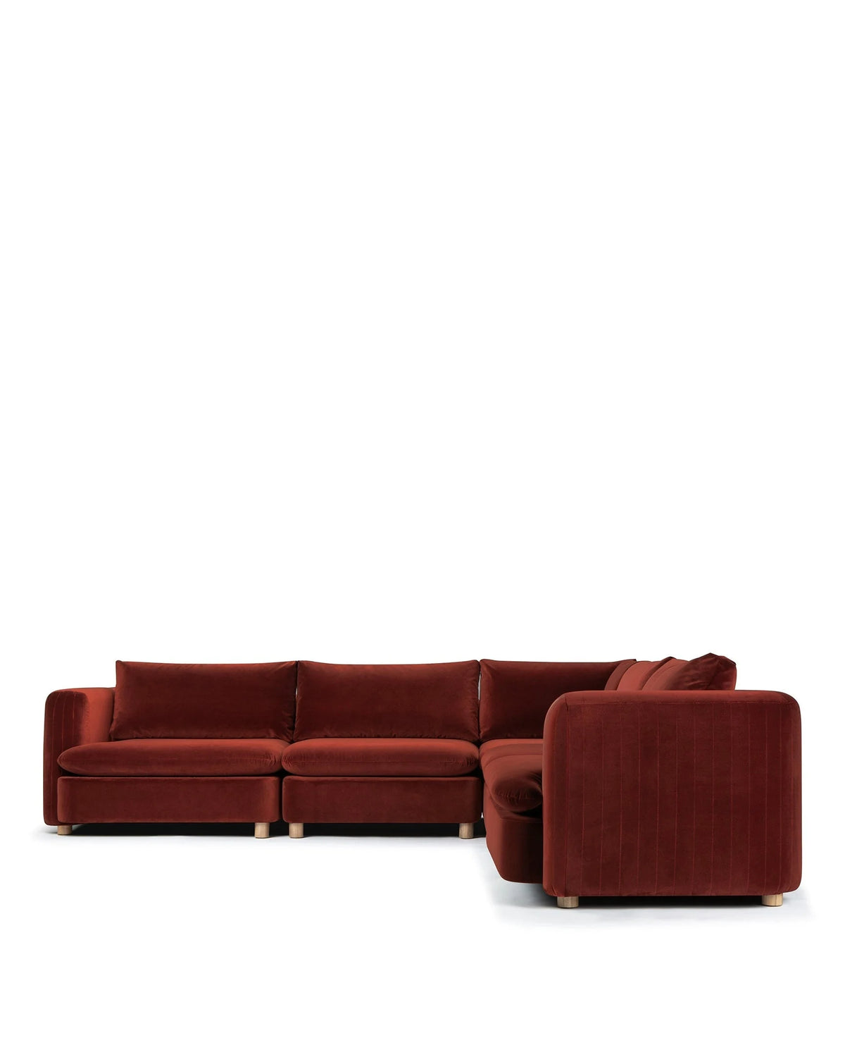 Morel™ sectional right corner | lustrous velvet - sectionals morel | sofa | madorne
