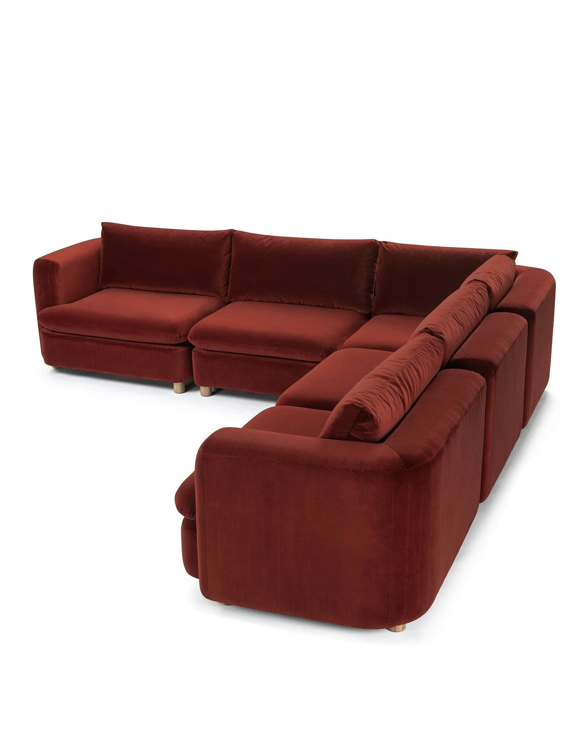 Morel™ sectional right corner | lustrous velvet - sectionals morel | sofa | madorne