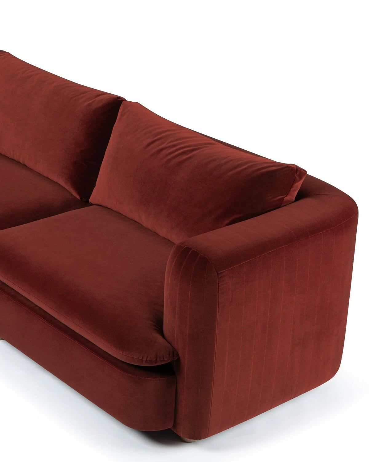 Morel™ sectional right corner | lustrous velvet - sectionals morel | sofa | madorne