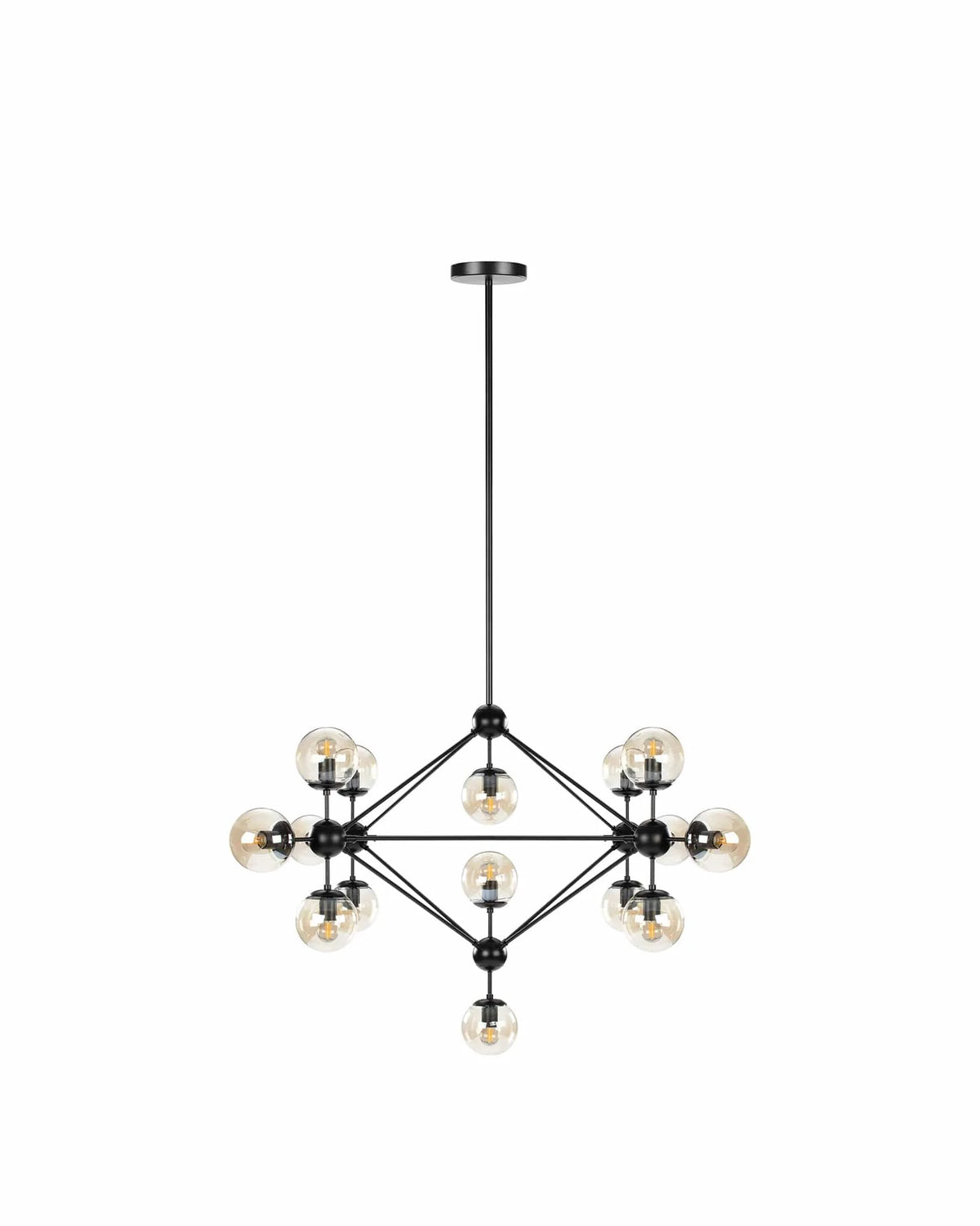 Mota™ chandelier large | smoked glass - lighting mota | madorne