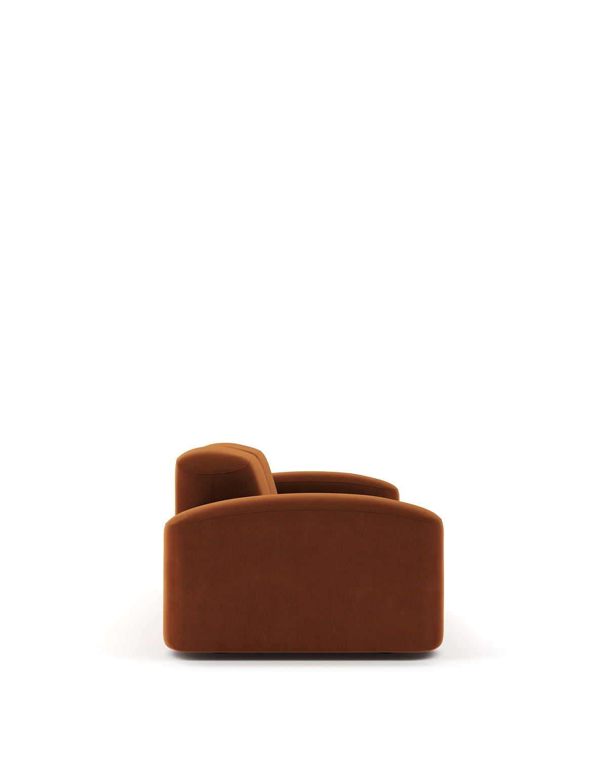 Musa™ two-seater sofa | burnt orange velvet - 2 seaters muse collection-inspired | madorne