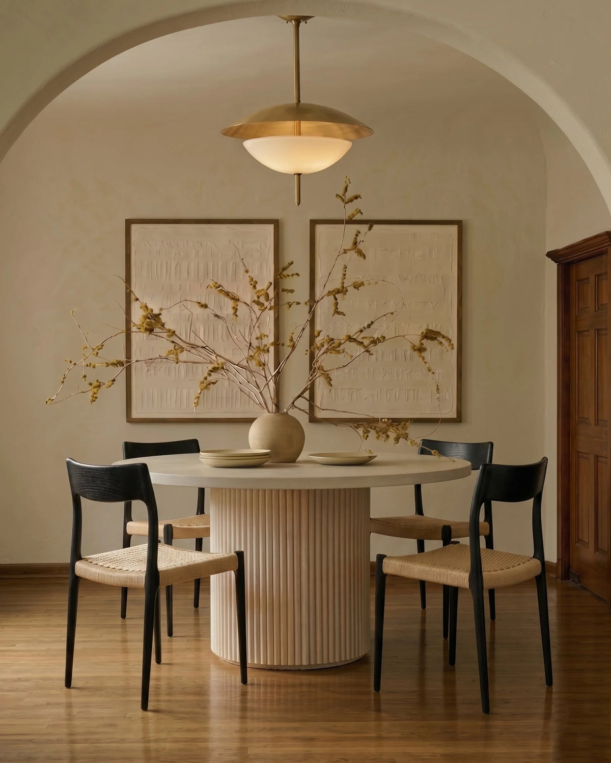 No. 77™ side chair | wood and woven seat - dining chairs 77 | modern | madorne