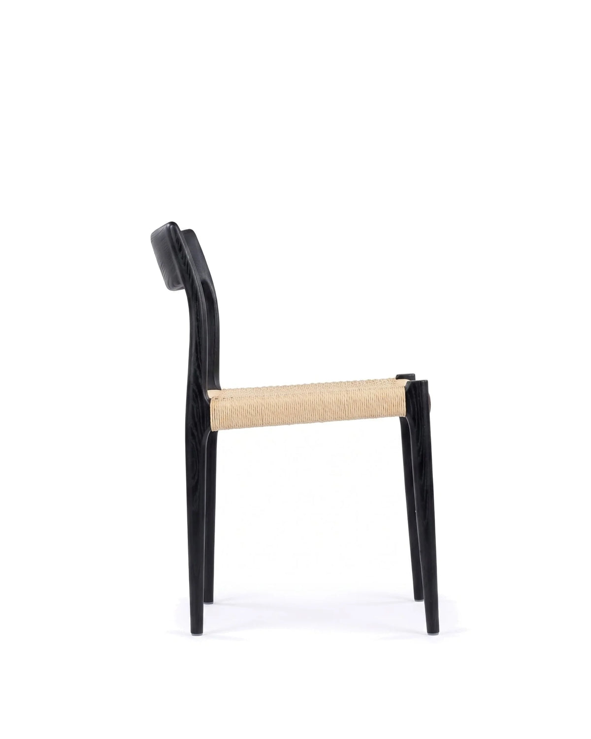 No. 77™ side chair | wood and woven seat - dining chairs 77 | modern | madorne