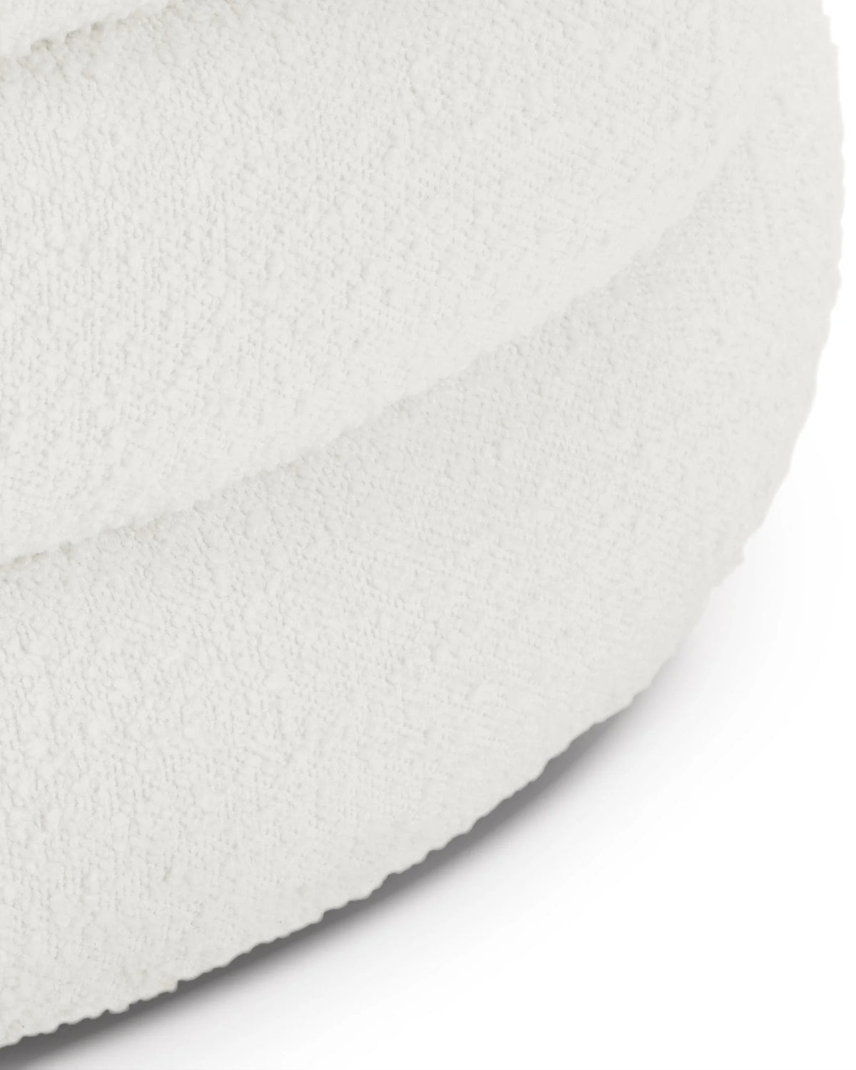 Noara™ ottoman large | boucle wool - stools & ottomans noara | modern | madorne