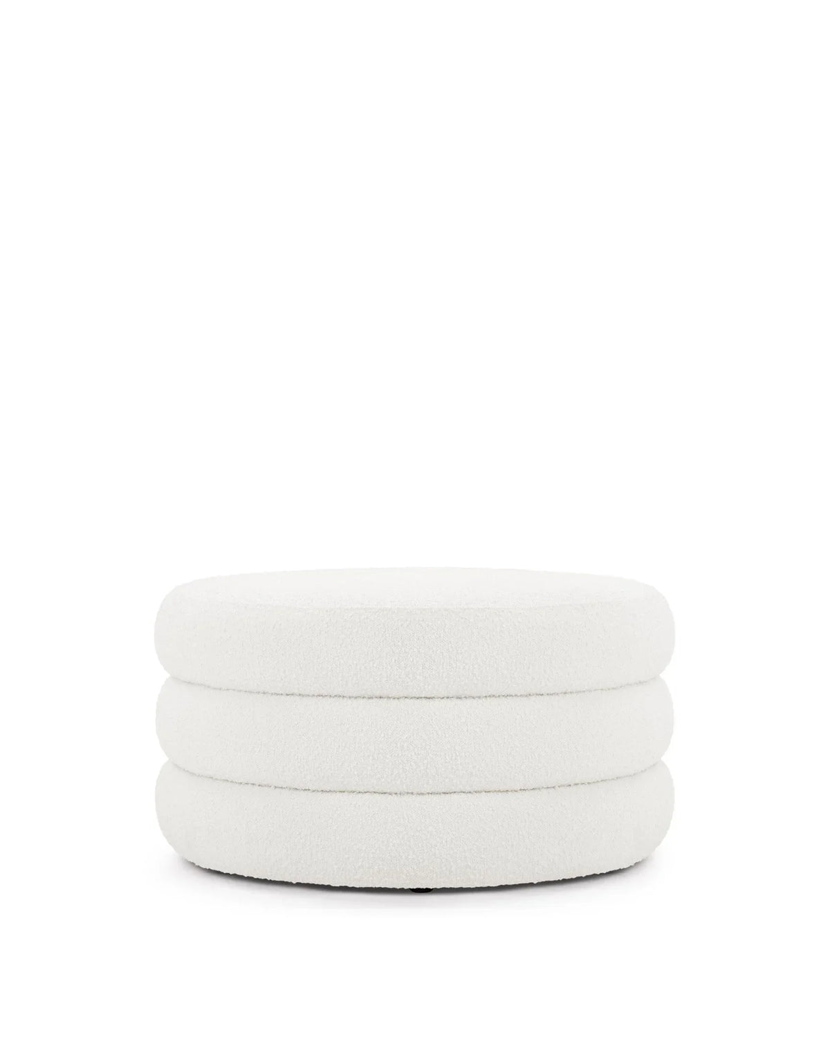 Noara™ ottoman large | boucle wool - stools & ottomans noara | modern | madorne