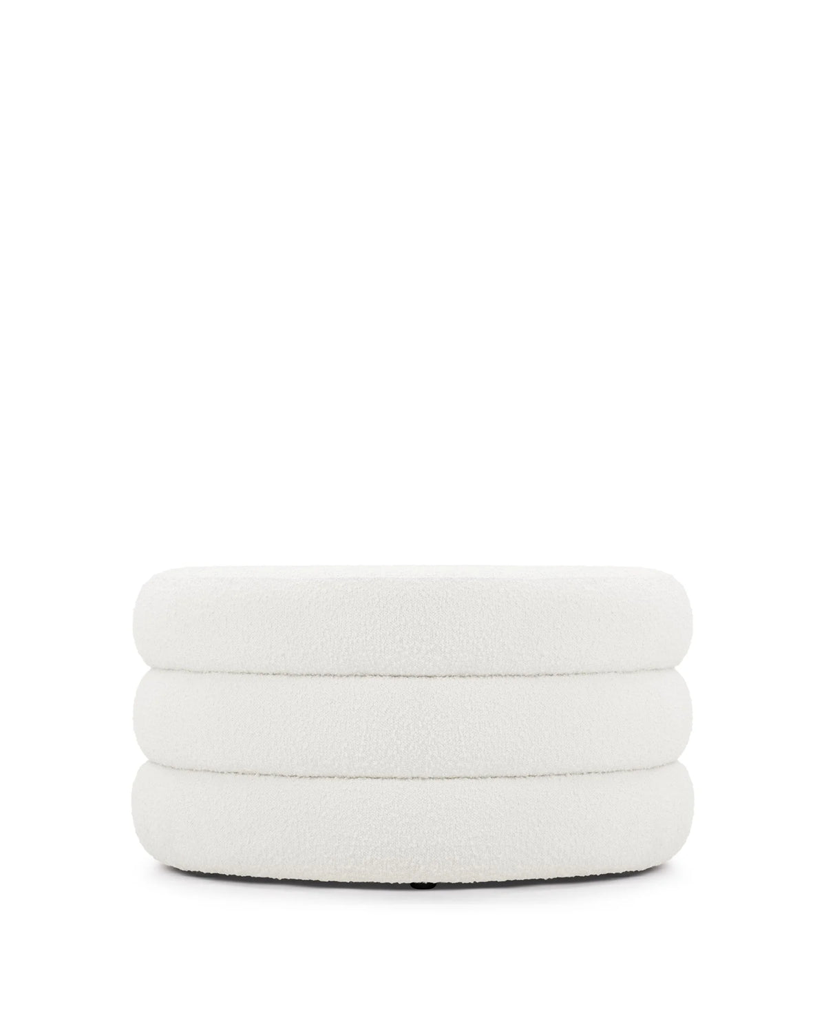 Noara™ ottoman large | boucle wool - stools & ottomans noara | modern | madorne