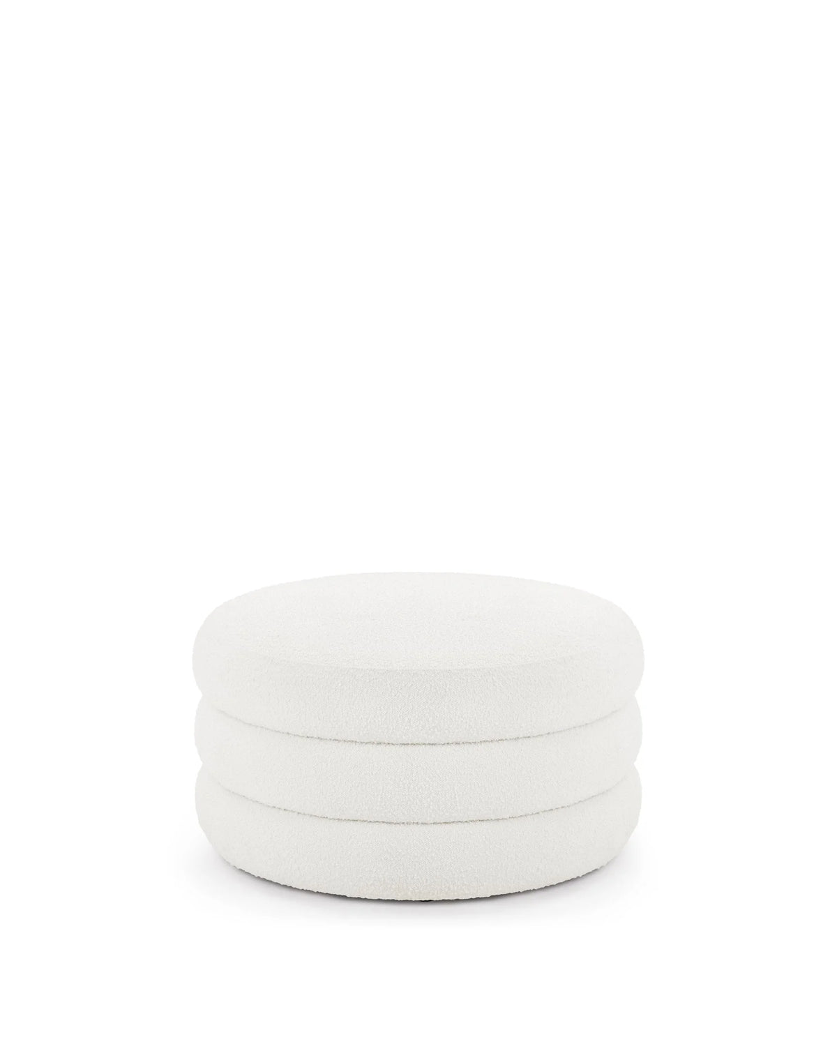 Noara™ ottoman large | boucle wool - stools & ottomans noara | modern | madorne