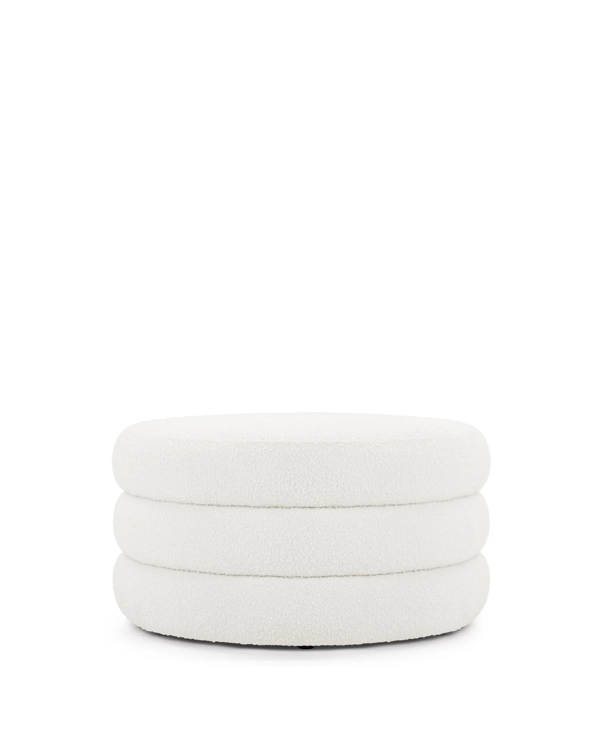 Noara™ ottoman large | boucle wool - stools & ottomans noara | modern | madorne