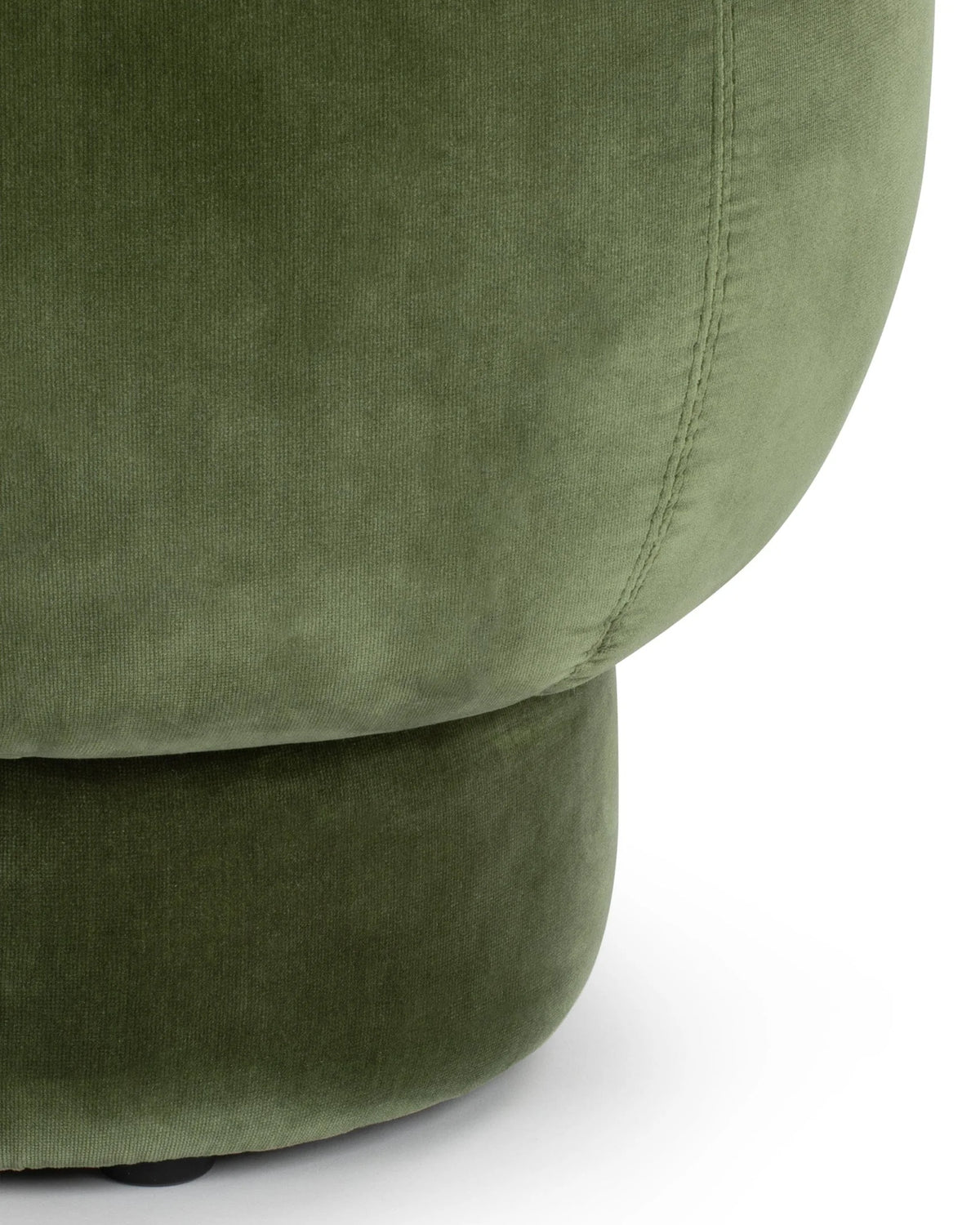 Noma™ ottoman | olive velvet - stools & ottomans noma | modern | contemporary design | madorne