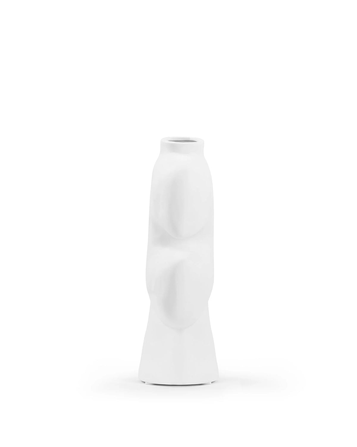Nyla™ vase mini | white painted ceramic - decor nyla inspired by tribal | madorne