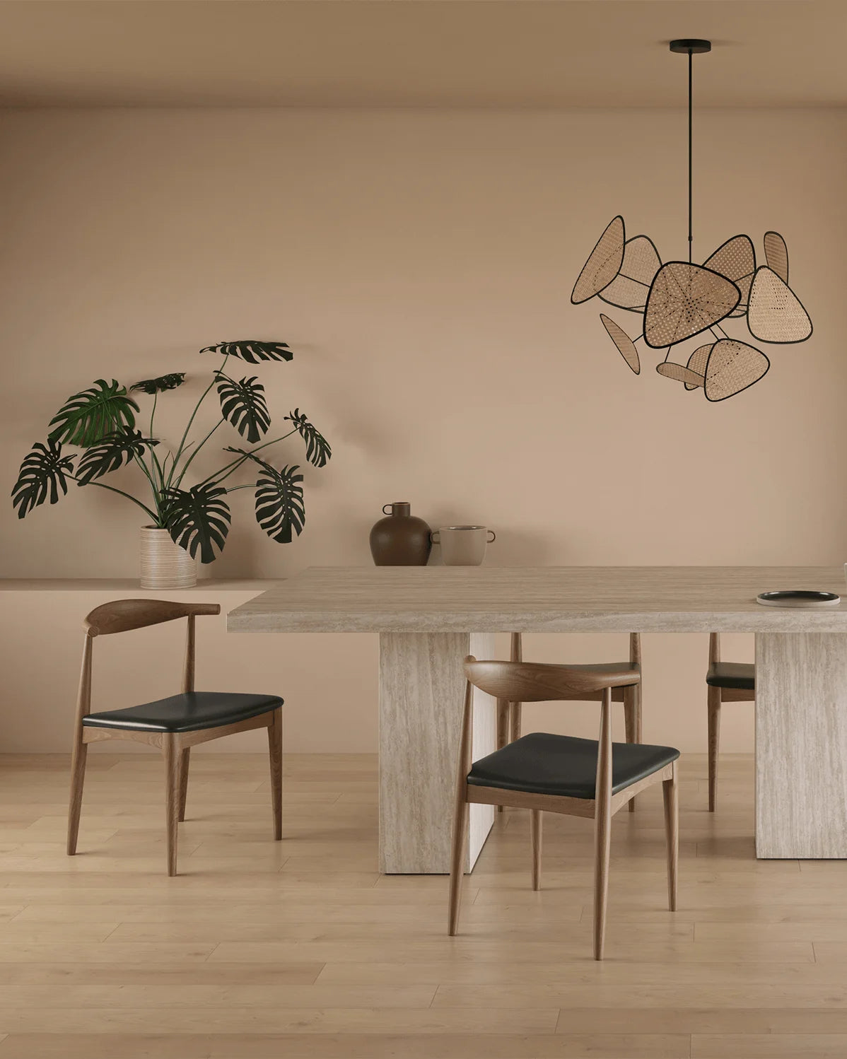 Okaia™ ceiling lamp | natural rattan - lighting okaia | modern light | madorne