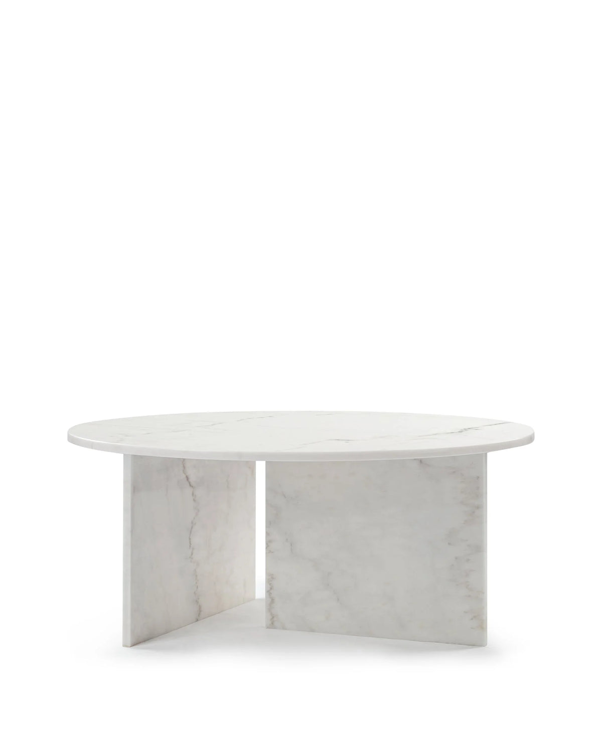 Oliva round™ coffee table | white marble - tables round | madorne