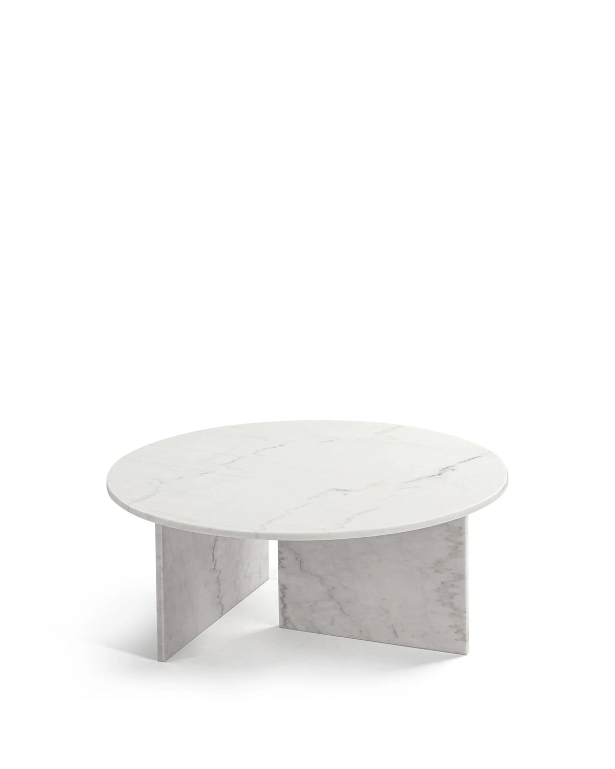 Oliva round™ coffee table | white marble - tables round | madorne