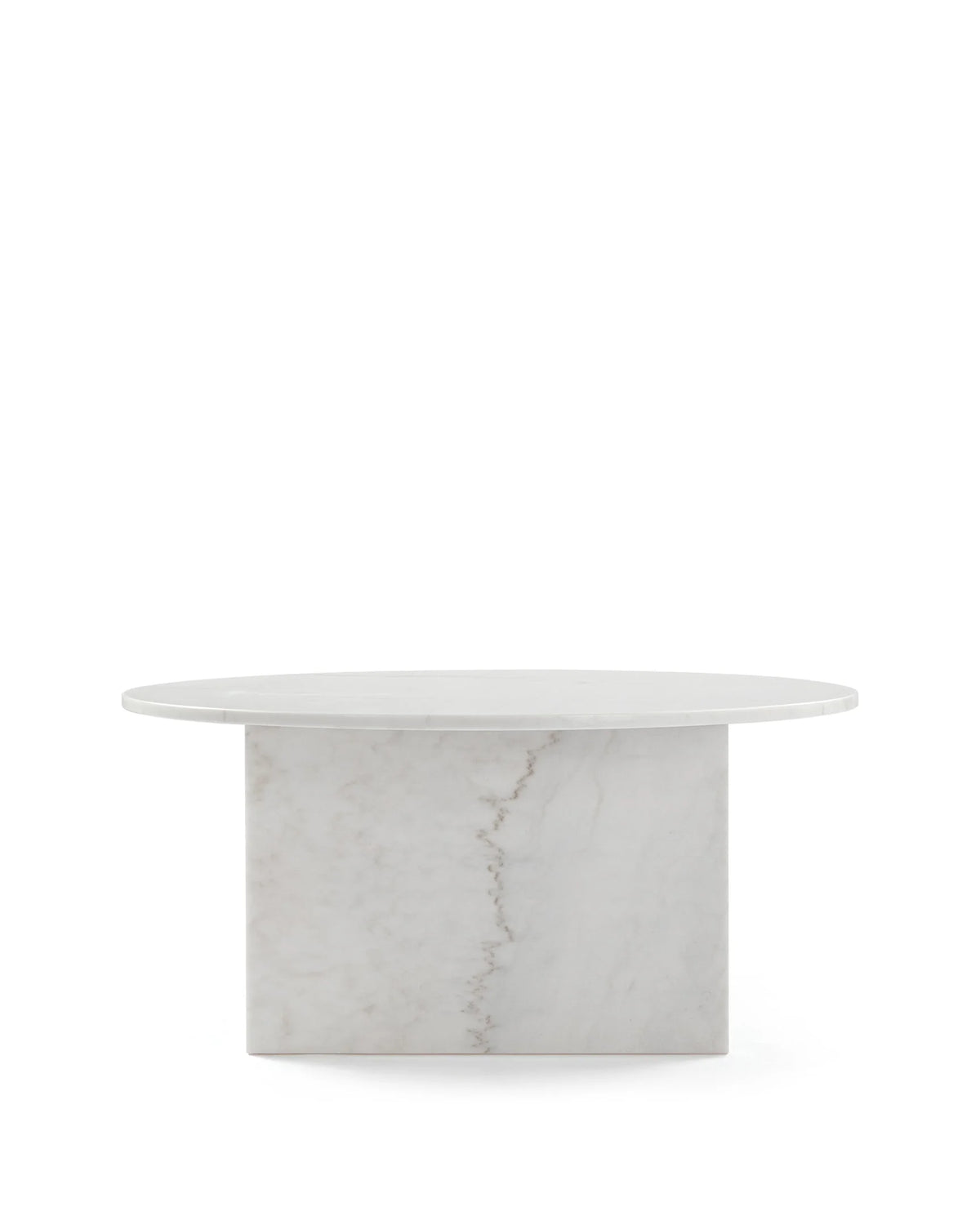 Oliva round™ coffee table | white marble - tables round | madorne