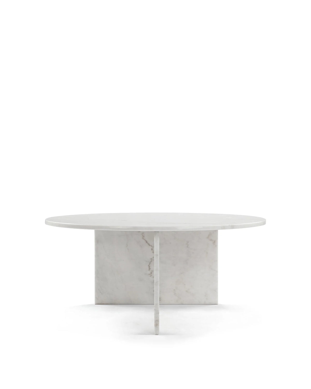 Oliva round™ coffee table | white marble - tables round | madorne