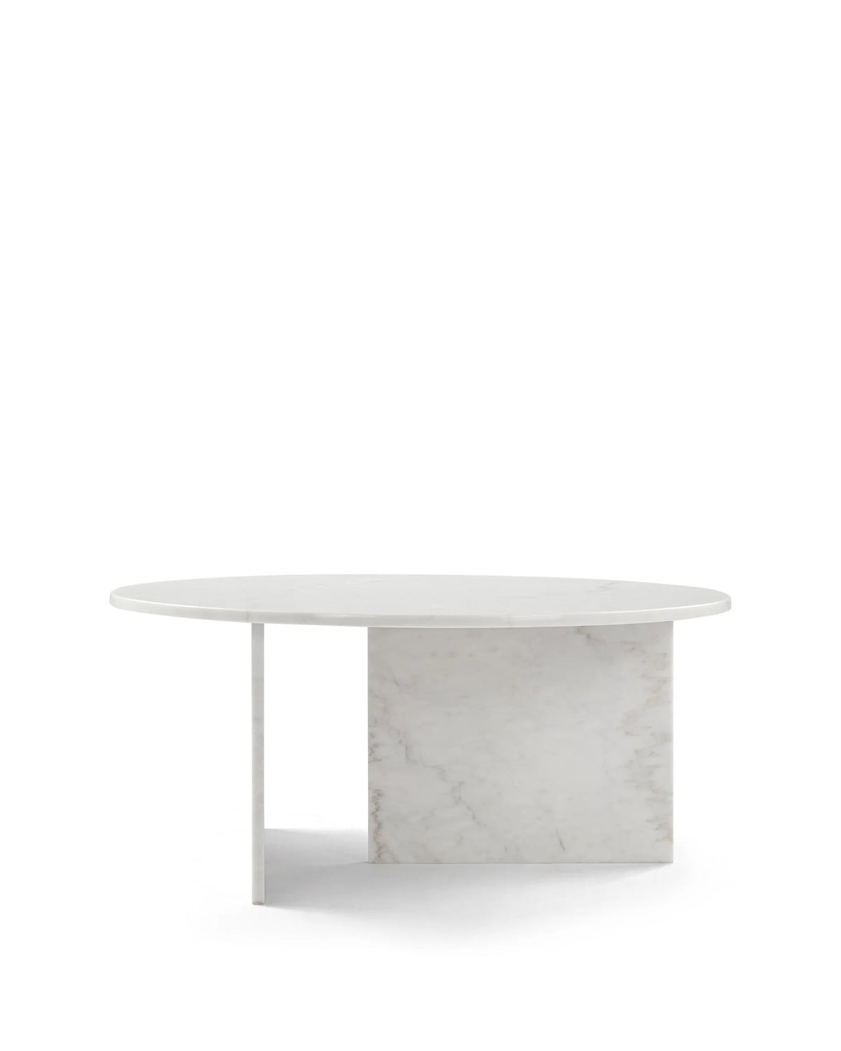 Oliva round™ coffee table | white marble - tables round | madorne