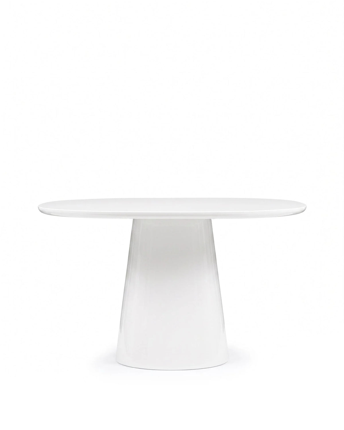 Omera 21™ dining table | high-gloss pedestal - white gloss - tables 21 inspired by allure o’ | madorne